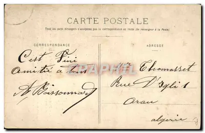 Pénétration pacifique du Maroc — Le Sultan du Matoc lisant un journal à Alger — éditeur J. B., Alger (2e édition) — Rewers