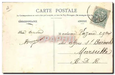 Campo de Tiro de Chenôve — Um pequeno posto — L. V., editor — Verso