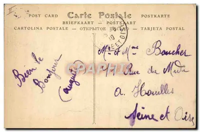 Campamento de Aufours — El quart d'eau — Edición L. Joniaux — Le Mans — Reverso
