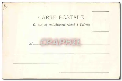 Soldados em uniforme de campanha — cena de rua com tenda — carta postal n°45 — Verso