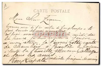 Réunion de la Savoie à la France — 1860-1910 — A Gardet — Anneey — Verso