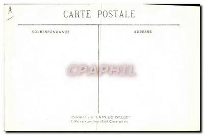 Trajes de Savoia (Tarentaise) — Série 43 — E. Reynaud, Chambéry — Verso