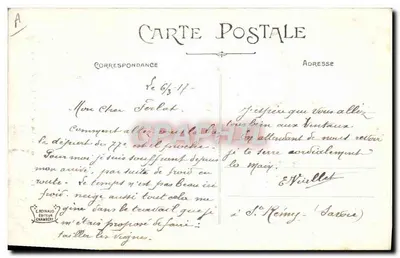 Trajes de Savóia — Saint-Jean-d'Arves — E. Reynaud, Chambéry, n°19 — Verso