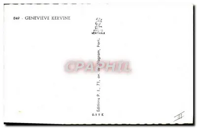 Geneviève Kervine — portret kobiecy — Bernard-Vauchair — Rewers