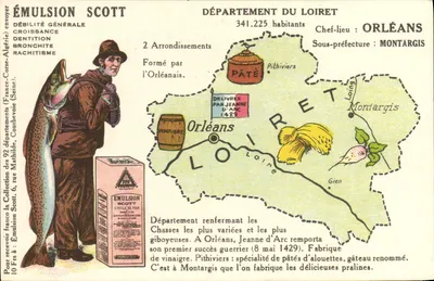 Departamento do Loiret — Carta publicitária para a Emulsão Scott — Editora: Coleção Scott