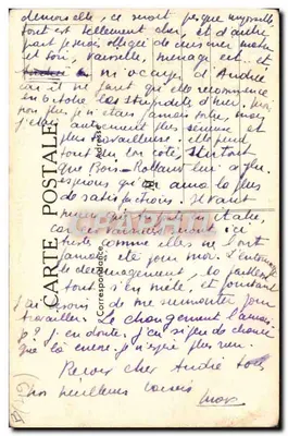 Departamento do Maine-et-Loire — Emulsão Scott — carta publicitária — Verso