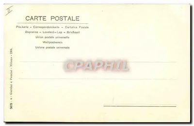 Embarcações a vela — vista marítima — editor Pezzini & Garzini, n° 5678 — Verso