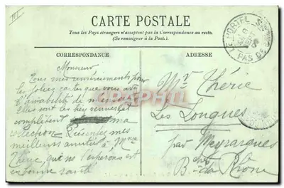 Boulogne-sur-Mer — Wypłynięcie statków rybackich — LL. n°376 — Rewers