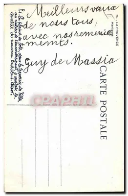 Martigues — Puerto con barcos a vela — Tarjeta postal n°76, editada por LA PROVENCE — Reverso