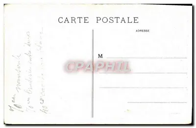 Association Nationale des Orphelins de la Guerre — Leçon de lecture en plein air à Étretat, 2 août 1914 — Éditeur : Permanence Centrale, 40, Quai d'Orléans, Paris (V) — Rewers