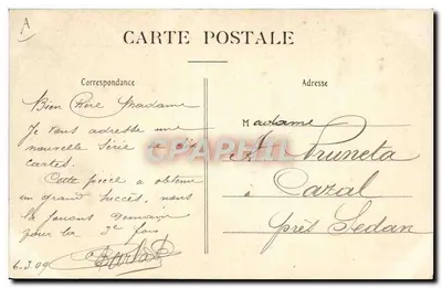 Joana d'Arc — 1º Ator: Joana ouve suas vozes — Cercle Ouvrier Saint-Thomas - Reims — Verso