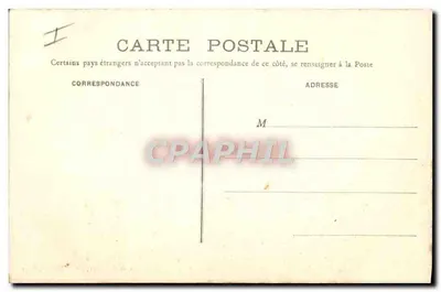 Domínio de La Haute-Barde (Touraine) — Vista do Orfanato — Fachada Principal Leste — Foto P. Culas, 27, rua Comum, Paris — Verso