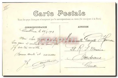 Un saluto dal Marocco — Landraud, fot., Casablanca — n° 824 — Verso