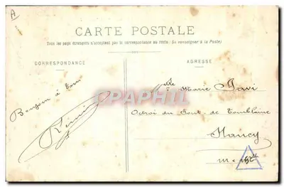 La Artillería montada y los Obstáculos - Salida del Foso — Librería Militar Guérin, Mourmelon — Reverso