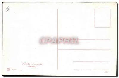 A Armada alemã — Infantaria — 2083 — Verso