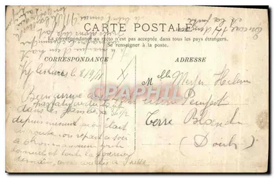 पुराना पोस्टकार्ड सैन्य अभ्यास पूर्व 1911 7वां सैन्य डिवीजन ले मैत्रिन — पीछे
