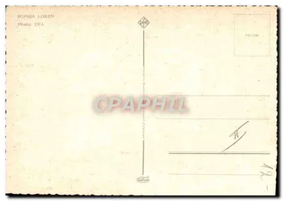 Sophia Loren — scène de film — Photo UFA n° 902/146 — Verso