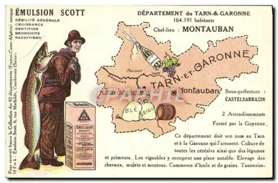 Departamento do Tarn-et-Garonne — Emulsão Scott — Editor: Coleção Scott