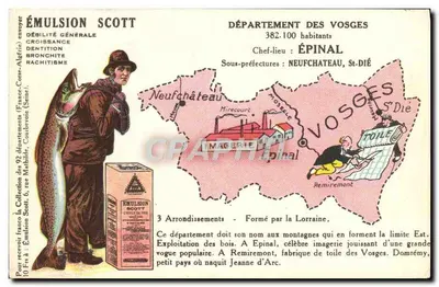 Departamento dos Vosges — Épinal, Neufchâteau, St-Dié — Emulsão Scott