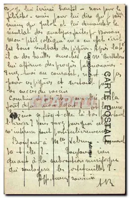 Cena de rua com dois personagens — Lib. Barraud, Angoulême — Verso