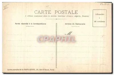 Estatua de Nicéphore Niepce en Châlon-sur-Saône — Serie histórica — Tarjetas postales de la PHOTO-REVUE, n°6 — Reverso