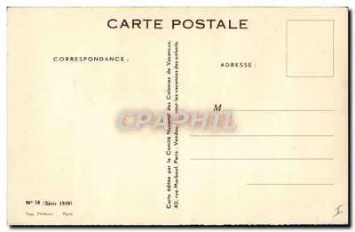 Mały rozmówka — Dziecko patrzy na małą dziewczynkę przez okno — Ilustracja Jules Raison — Rewers