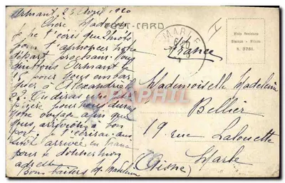 Twee mannen in lokale en militaire kleding — Expositie — C.B. Norty — Achterkant