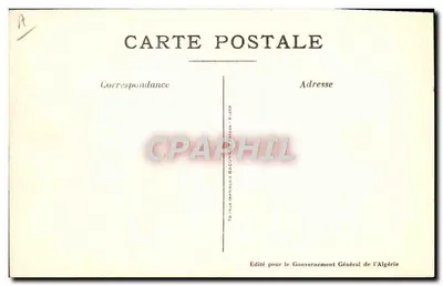 Der Schlangenbeschwörer — Szenen und Typen aus Algerien — Roger Ricard, Serie Nr. 1 — Rückseite