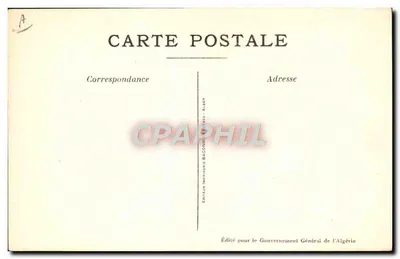 Cenas e Tipos Argelinos — Em Direção ao Gourbi — Série No 1 — Roger Iraicang — Verso