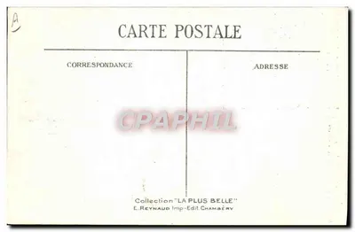 Trajes de Saboya — Alrededor de Chambéry y Avrieux — Colección 'LA PLUS BELLE' — E. Reynaud Imp.-Edit Chambéry — Reverso