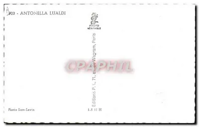 Antonella Lualdi — Photo Véritable — Wydawnictwo Sam-Levin, Paryż — Rewers