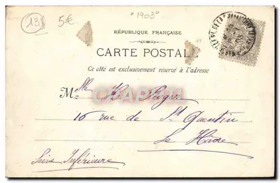 Marseille - Vue Générale prise de N. D. de la Garde — Phototypie E. Lavour, 19, rue Thaon de Béon — Verso