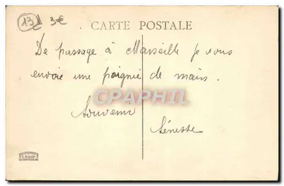 Marselha - Forte Saint-Jean — Editor: Éd. Dempt, Marselha — Verso