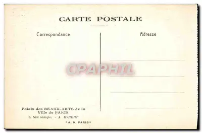 Serata antica — Palazzo dei Belle Arti della Città di Parigi — A. Onbert — Verso