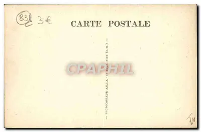 Saint-Raphaël (Var) — O Boulevard Félix-Martin sob a luz da lua — Photocoleur A.D.L.A. (A.M.), Nice — Verso