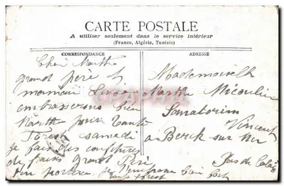 Paris - Colonnade of the Louvre — unknown publisher, series number not visible — Back