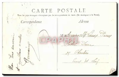 Paris — A Conciergerie — Edição E. L., Paris — Verso