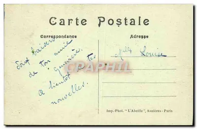 Paris — Luxembourg-Garten — Imp. Phot. 'L'Abeille', Asnières — Rückseite
