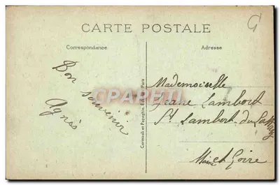 PANTHÉON — Paryż — Cormault i Parzghin, nr 254 — Rewers