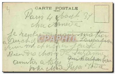 Parijs — Poort Saint-Denis — uitgever J.H. n°305 — Achterkant