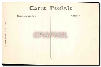PAU — Binnenkant van het Kasteel, Slaapkamer van Jeanne d'Albret — A.B. Fot. — Achterkant