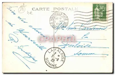 Marseille — La Canebière — Wydawca Thiéry, n°18 — Rewers
