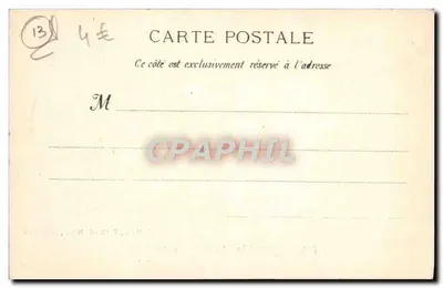 Marseille : A Bolsa e os Jardins — Editor: Chirat-Gaët, n° 269 — Verso