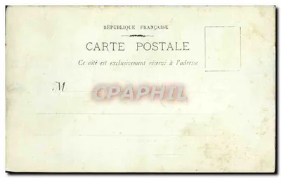 Stara pocztówka Marseille La porte d'Aix — Rewers