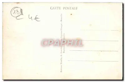Marseille - La Canebière — widok ulicy z tramwajem i samochodami — Mireille, n°168 — Rewers