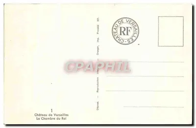 Castelo de Versalhes — A Sala do Rei — Dräger, Processo 301 — Verso