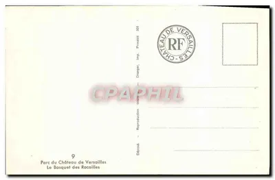 Il Bosquet des Rocailles — Parco del Castello di Versailles — Imp. Draeger — Verso