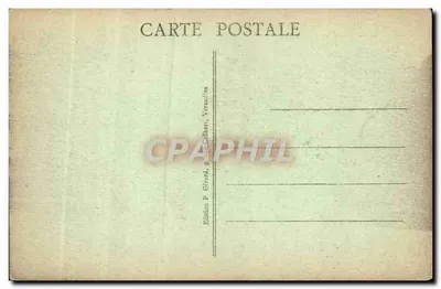 Versailles - Château and Statue of the Wheelwright — Edition P. Girard, Versailles — Back