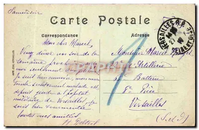 Parque de Versalhes — Os Banhos de Apolo — Editora impr. Edna Versalhes, n°43 — Verso