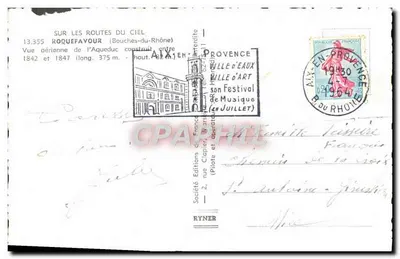 Aigues-Vives — Aqueduto de Roquefavour — Edições Clapier — Verso
